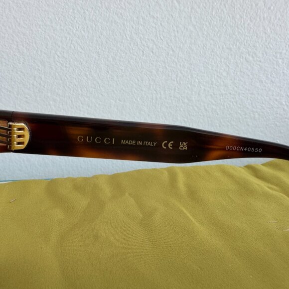 Gucci 2024 cat eye tortoiseshell brown sunglasses - Picture 7 of 10